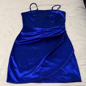 Emerald Sundae Royal Blue Mini Dress
